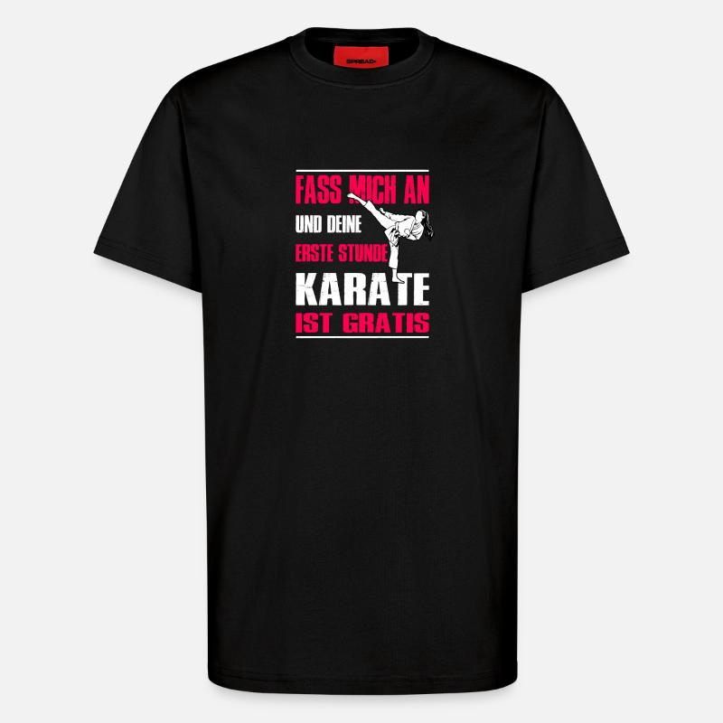 Karate Training Geschenke Karatetraining - T-Shirt - made by SPREAD - SOLID BLACK