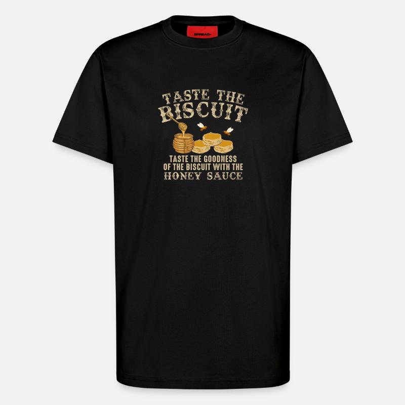 Probieren Sie den Biscuit: Honigdrupf - T-Shirt - made by SPREAD - SOLID BLACK