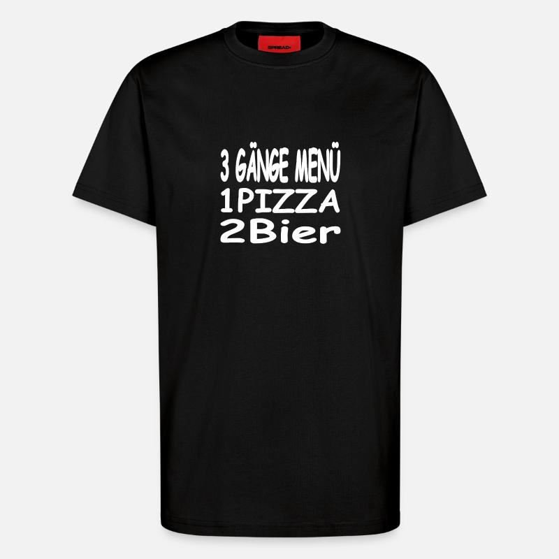 Bier - T-Shirt - made by SPREAD - SOLID BLACK