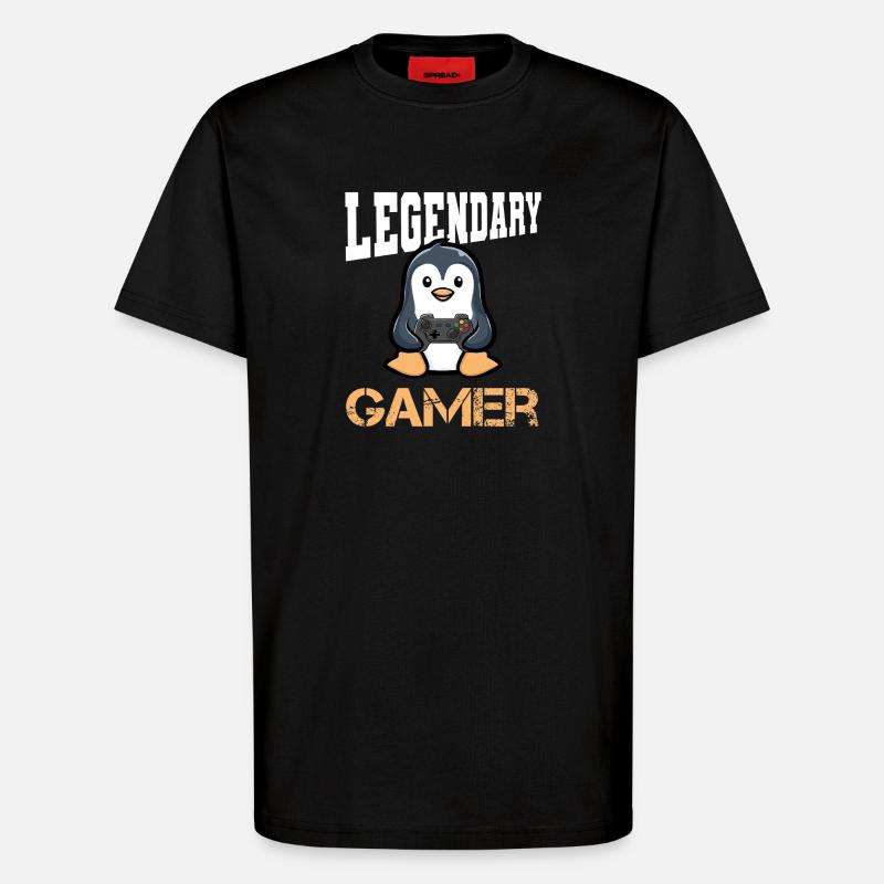 controller zocken gamen - T-Shirt - made by SPREAD - SOLID BLACK