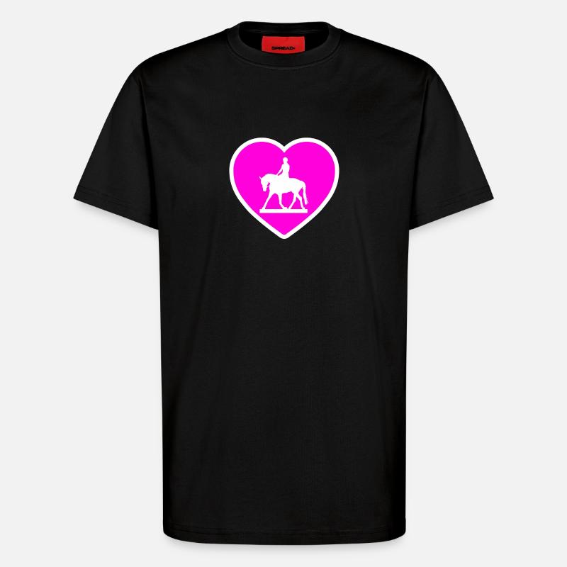 Pferde - T-Shirt - made by SPREAD - SOLID BLACK