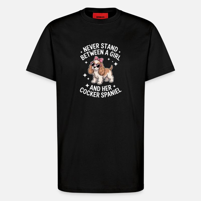 Cocker Spaniel Sprüche Cocker Spaniel Geschenk - T-Shirt - made by SPREAD - SOLID BLACK