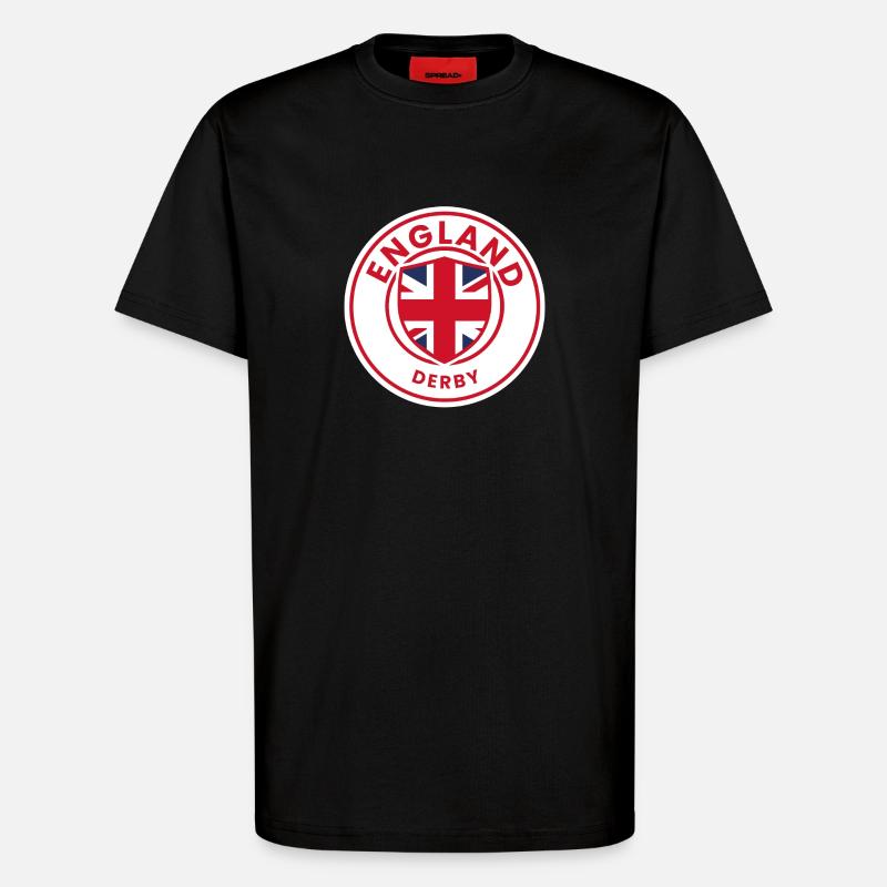 Union Jack Shield Design - T-Shirt - made by SPREAD - SOLID BLACK