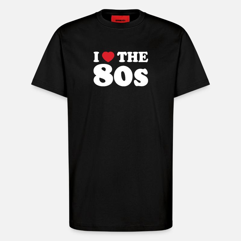 Ich liebe den Retro-Stil der 80er. - T-Shirt - made by SPREAD - SOLID BLACK