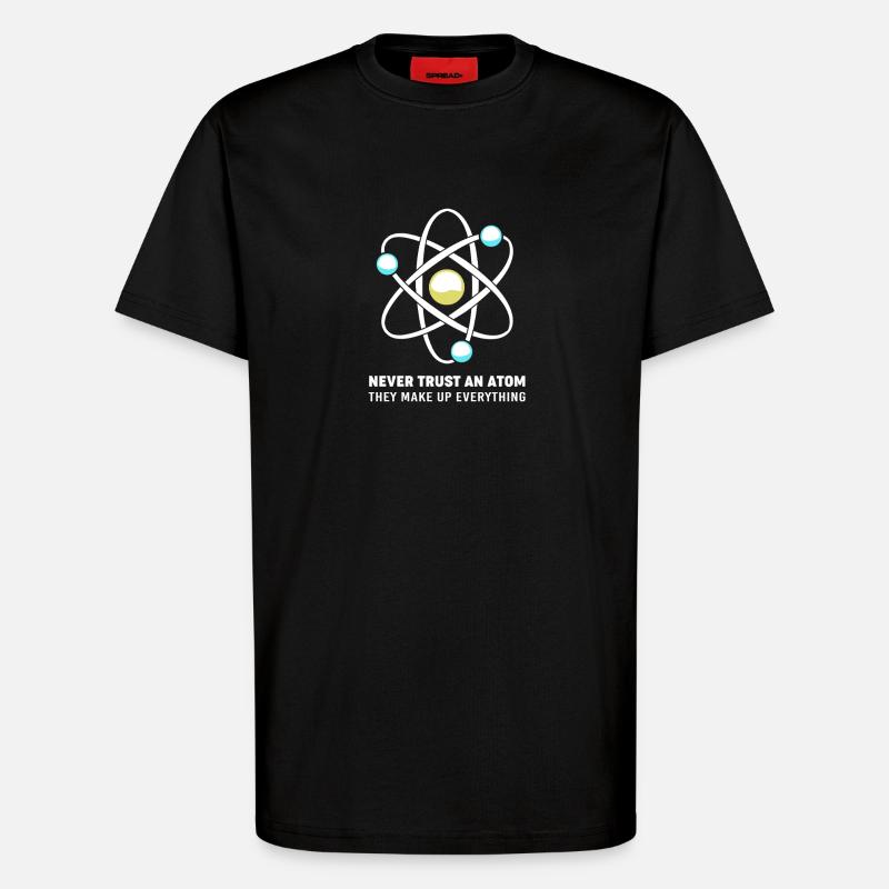 Quantenphysik Quanten Physik Quantensprung - T-Shirt - made by SPREAD - SOLID BLACK
