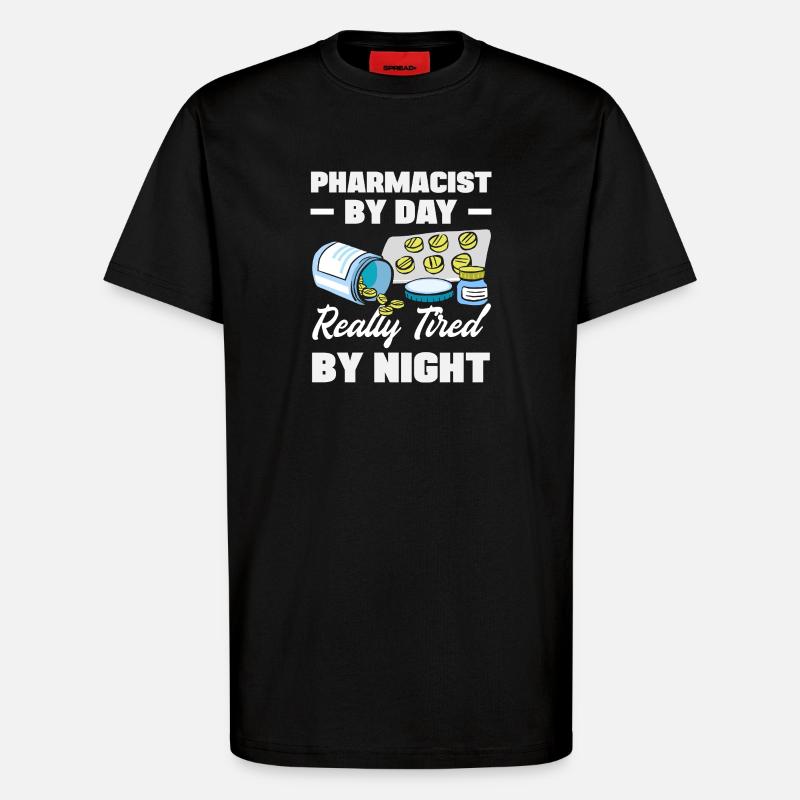 Apotheker Pharmazeutisch-technischer - T-Shirt - made by SPREAD - SOLID BLACK