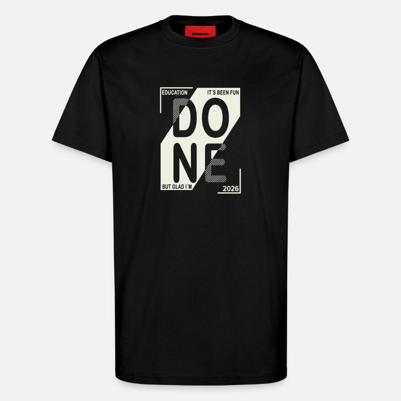 Done 2026 – Ausbildung geschafft Design - T-Shirt - made by SPREAD - SOLID BLACK