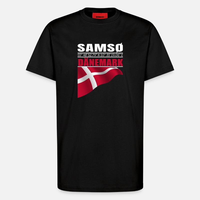 Samsø - T-Shirt - made by SPREAD - SOLID BLACK