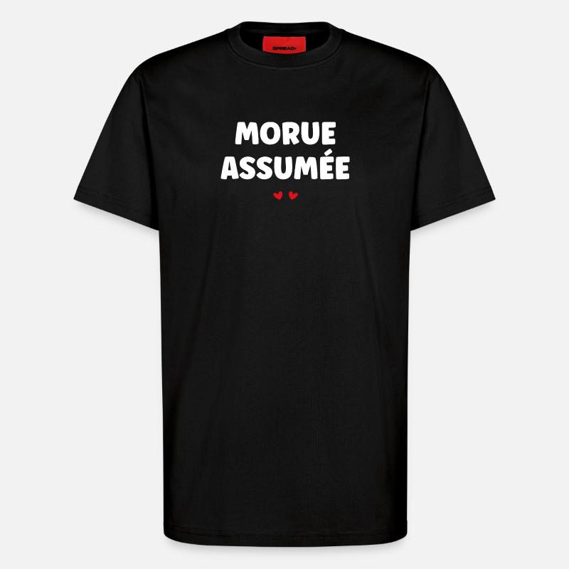 Cod assumed - T-Shirt - made by SPREAD - SOLID BLACK