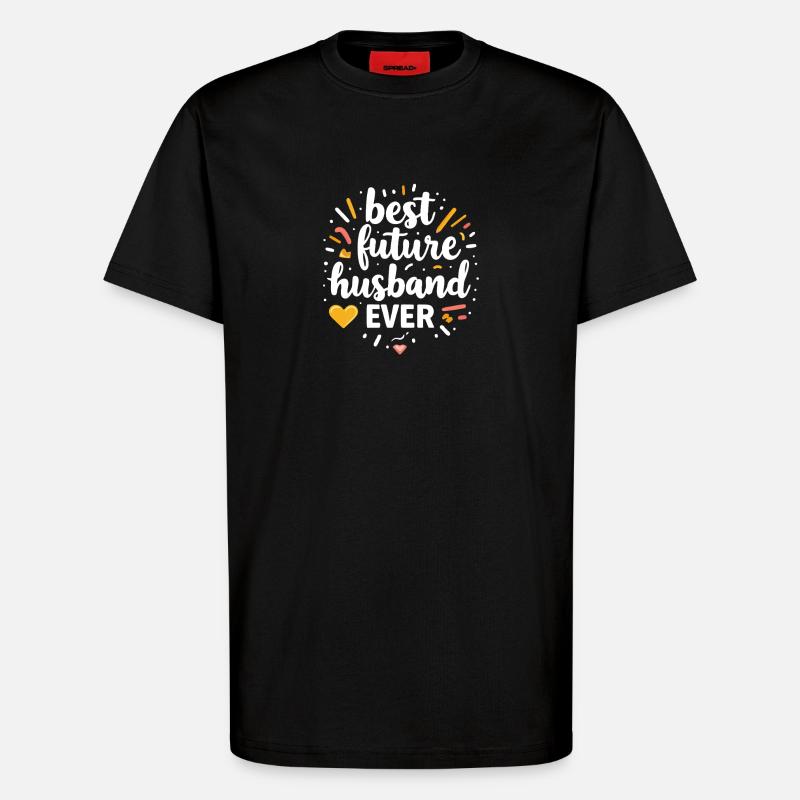 Bester zukünftiger Ehemann - T-Shirt - made by SPREAD - SOLID BLACK