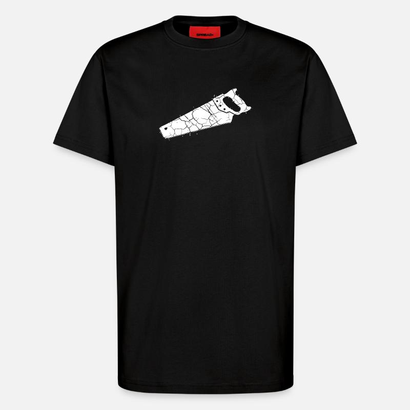 Saw Fox Tail Grunge Tool - T-Shirt - made by SPREAD - SOLID BLACK