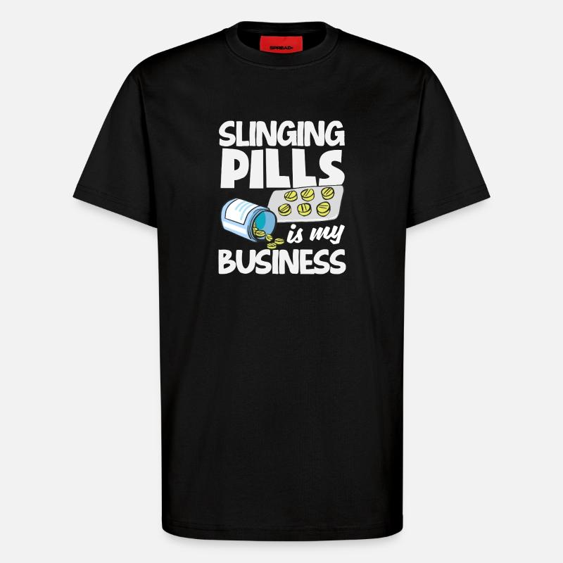 Apotheker Pharmazeutisch-technischer - T-Shirt - made by SPREAD - SOLID BLACK