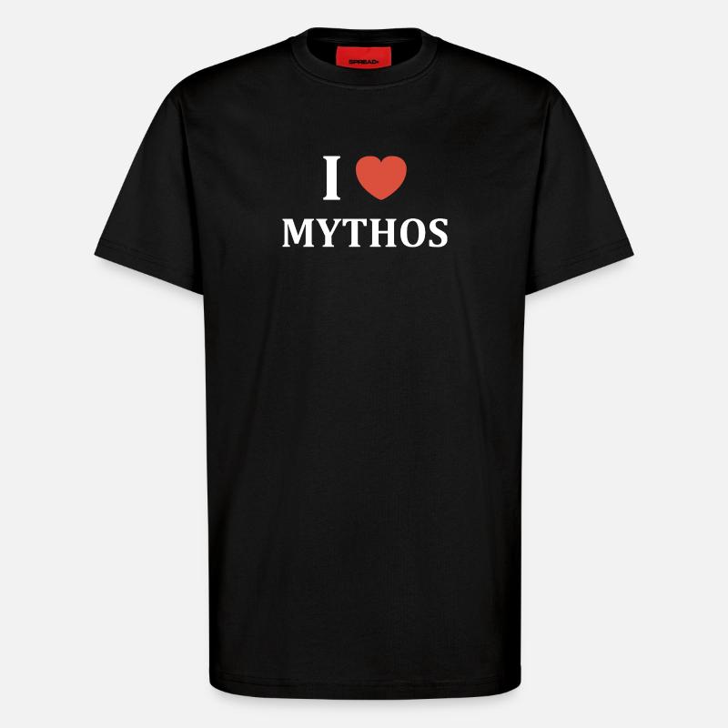 Mythos - T-shirt bio décontracté fabriqué en UE - SOLID BLACK