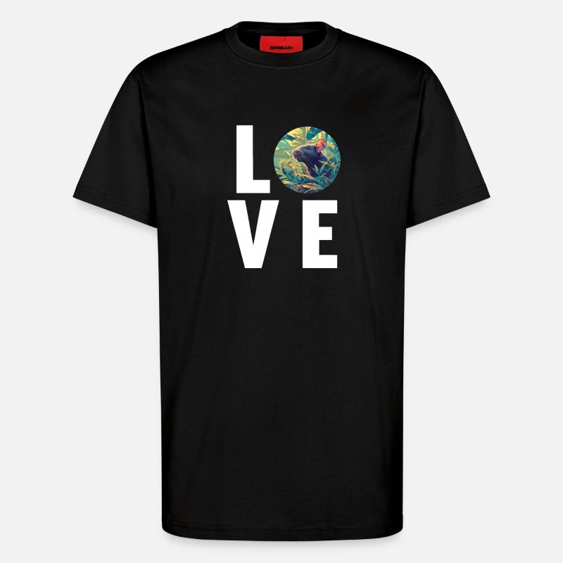 Ratten Ratte - T-Shirt - made by SPREAD - SOLID BLACK