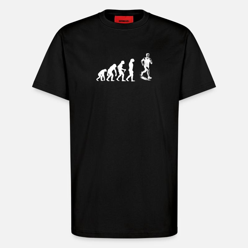 Running Graphics for Races - T-Shirt - made by SPREAD - SOLID BLACK