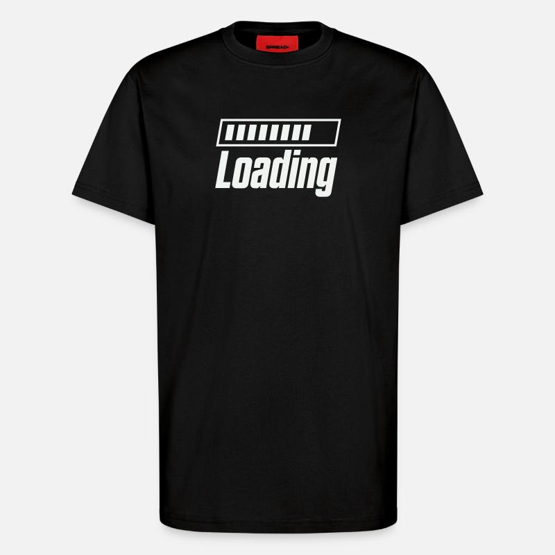 Loading Loading Bar - T-Shirt - made by SPREAD - SOLID BLACK