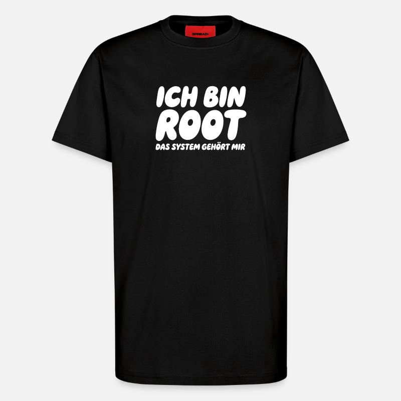 Je suis Root – Le système m’appartient - T-shirt bio décontracté fabriqué en UE - SOLID BLACK