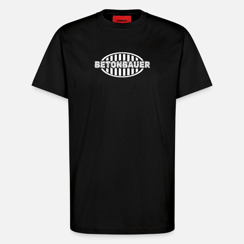 Betonbauer - T-Shirt - made by SPREAD - SOLID BLACK