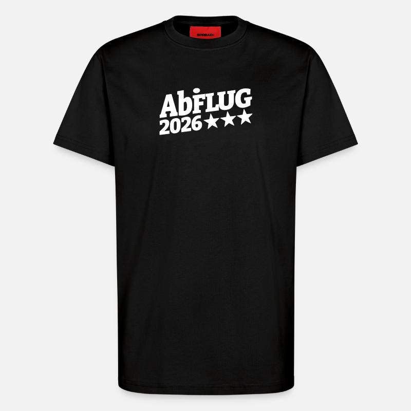 Abi Abflug 2026 Sternenpfad | Durchstarten - T-Shirt - made by SPREAD - SOLID BLACK