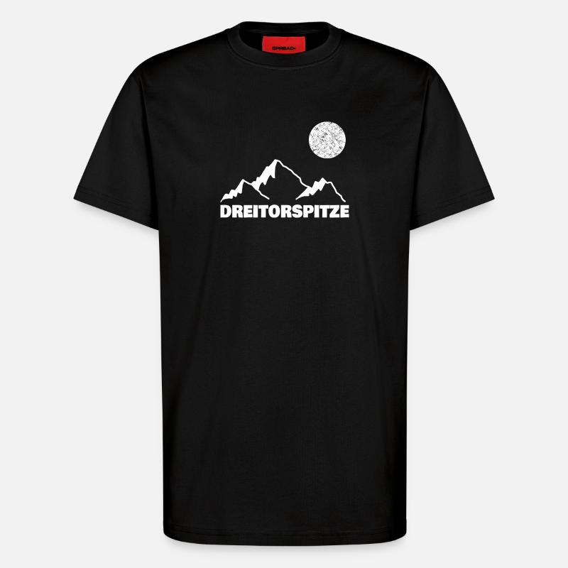 Dreitorspitze - T-Shirt - made by SPREAD - SOLID BLACK