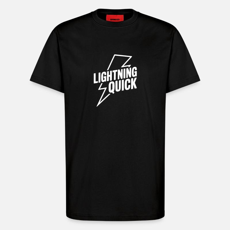 Blitzschnell - T-Shirt - made by SPREAD - SOLID BLACK