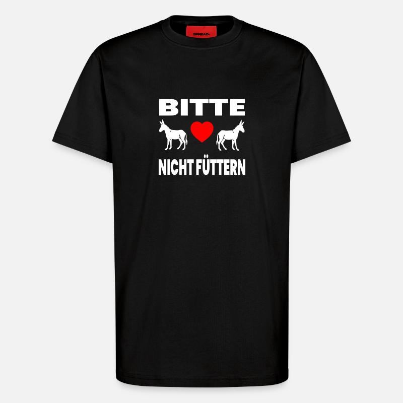 Esel - T-Shirt - made by SPREAD - SOLID BLACK
