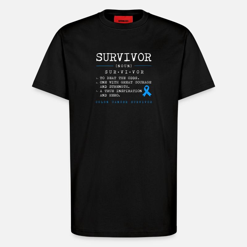 Darm Krebs Dickdarm - T-Shirt - made by SPREAD - SOLID BLACK