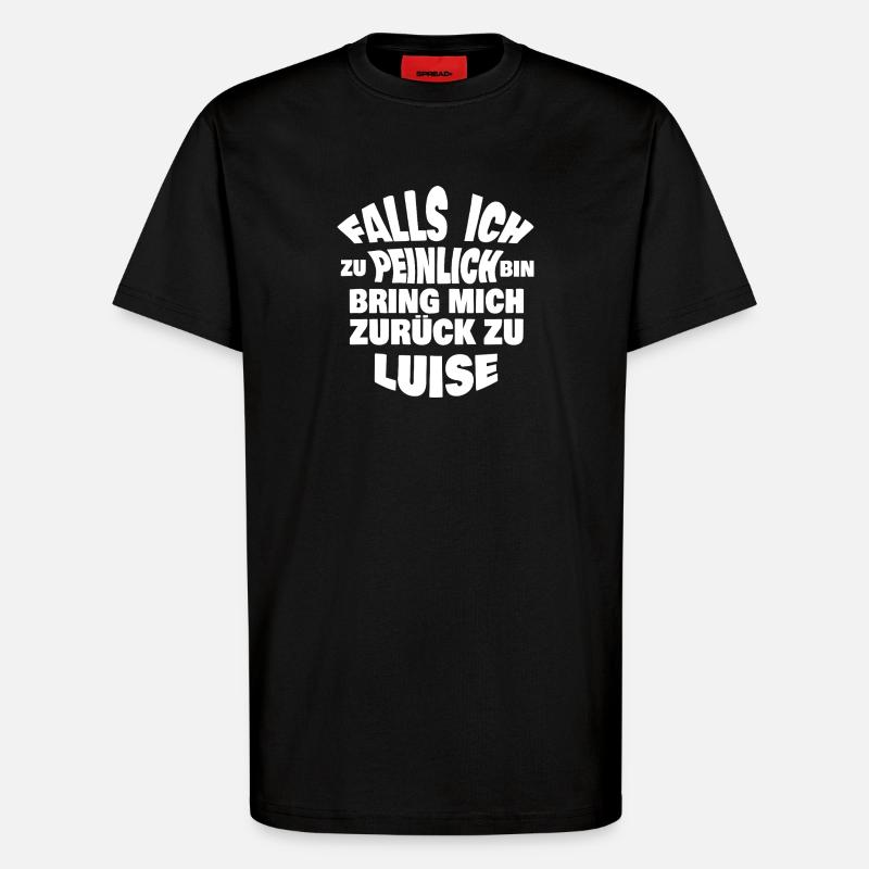 Luise als JGA - T-Shirt - made by SPREAD - SOLID BLACK