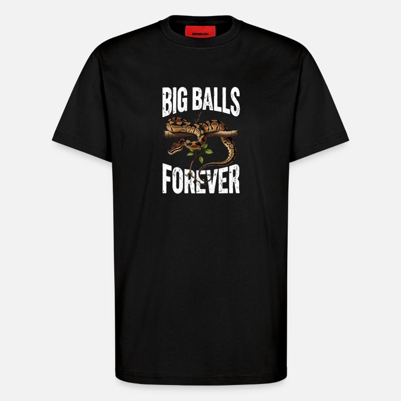 Königspython Schlangen Liebhaber Terrarium Python - T-Shirt - made by SPREAD - SOLID BLACK