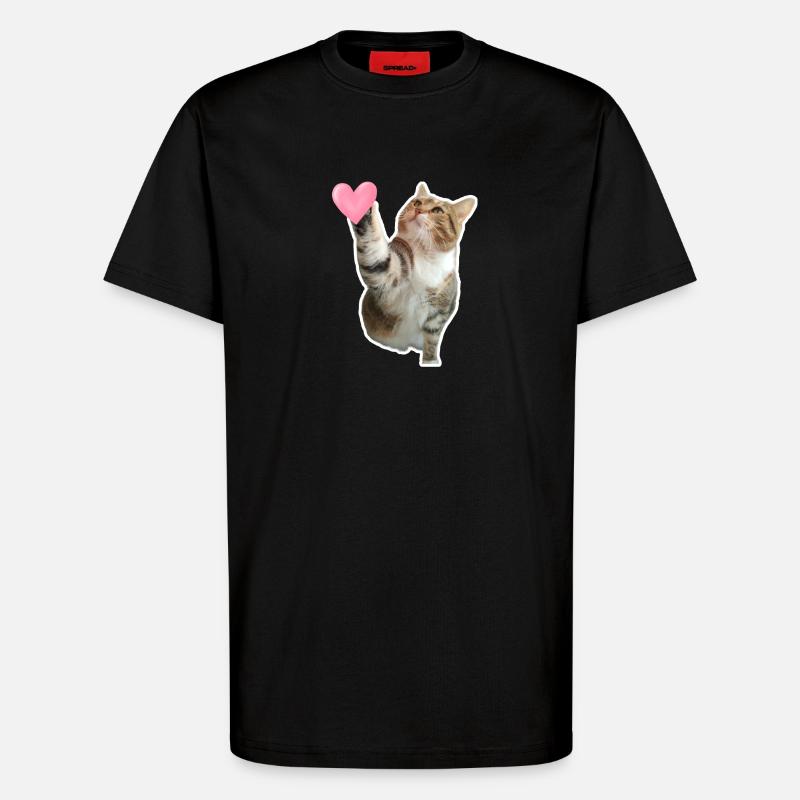 Missty prüfe ein Herz - T-Shirt - made by SPREAD - SOLID BLACK