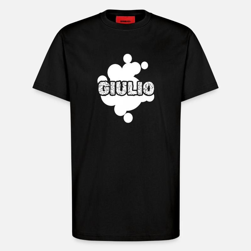 Giulio as a gift - T-Shirt - made by SPREAD - SOLID BLACK