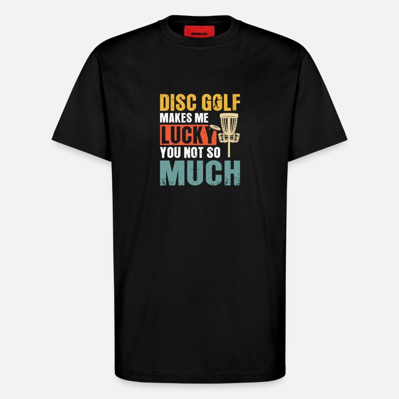 Disc Golf Geschenke Discgolf - T-Shirt - made by SPREAD - SOLID BLACK