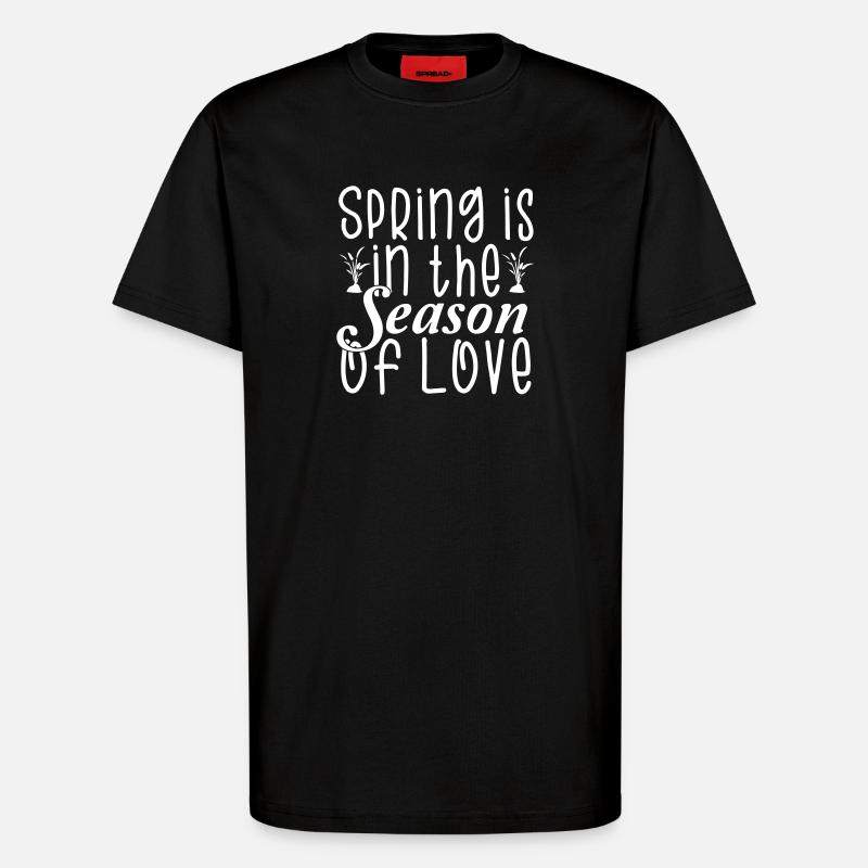 Frühling Sommer Liebe - T-Shirt - made by SPREAD - SOLID BLACK