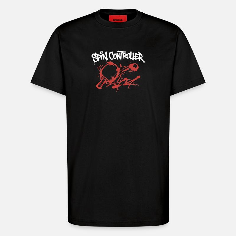 Spin Controller Graffiti - T-Shirt - made by SPREAD - SOLID BLACK