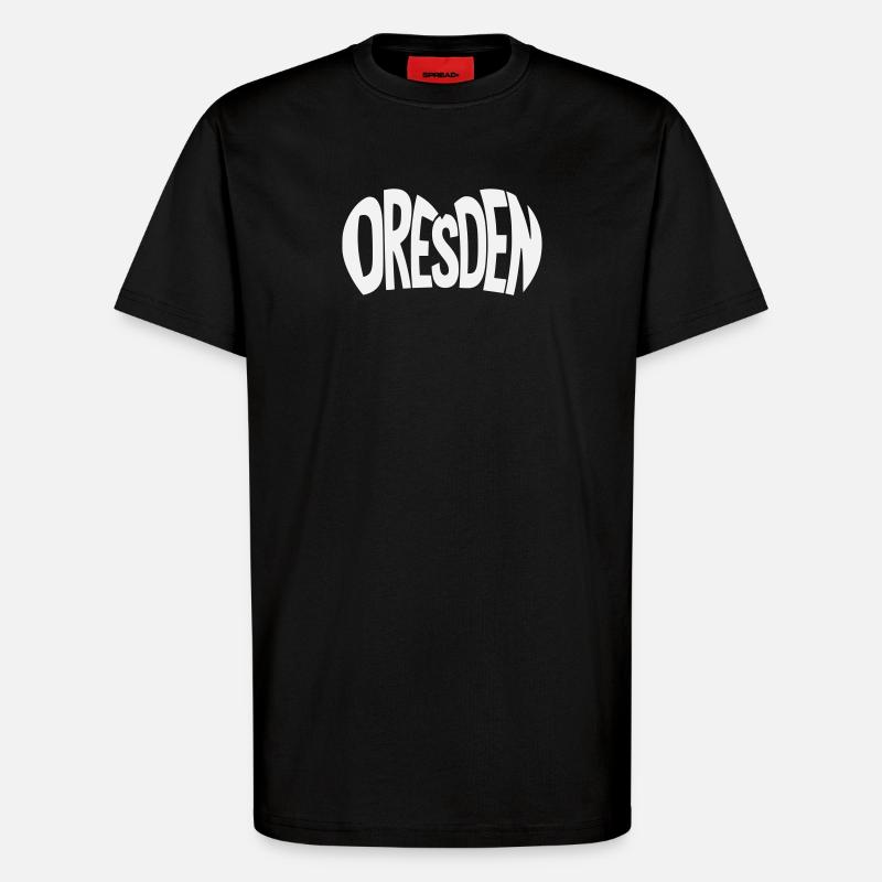 Dresden Schriftzug - T-Shirt - made by SPREAD - SOLID BLACK
