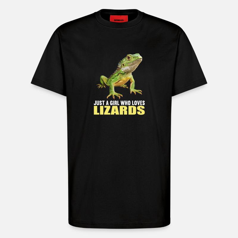 Eidechsen Eidechse - T-Shirt - made by SPREAD - SOLID BLACK