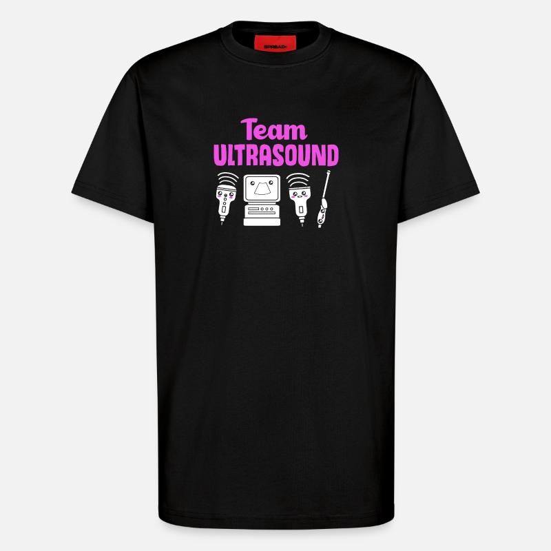 Ultraschall Techniker Ultraschalltechniker - T-Shirt - made by SPREAD - SOLID BLACK