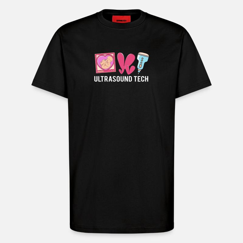 Ultrasonic Technician Ultrasonic Technician - T-Shirt - made by SPREAD - SOLID BLACK