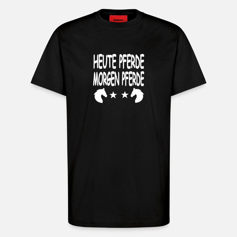 Pferde - T-Shirt - made by SPREAD - SOLID BLACK