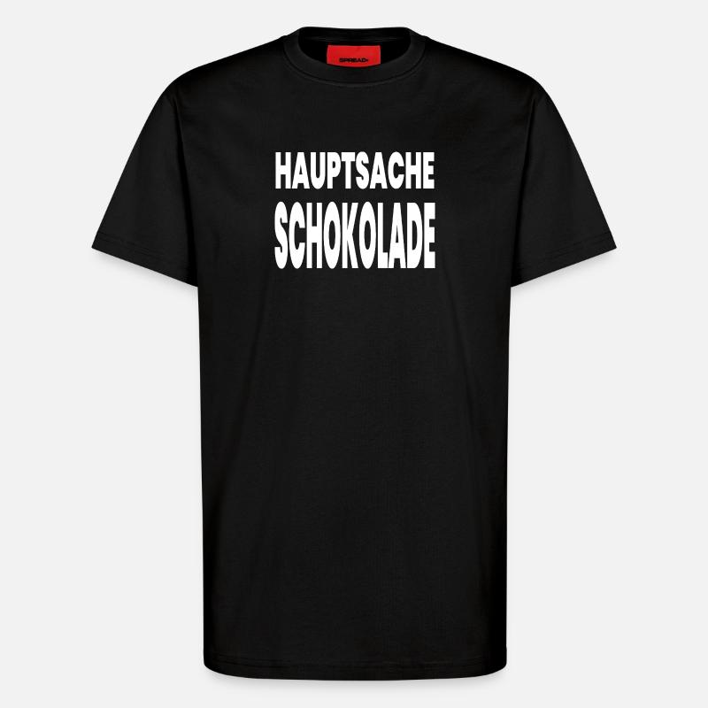 Schokolade - T-Shirt - made by SPREAD - SOLID BLACK