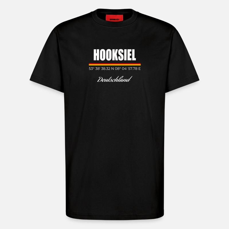Hooksiel - T-Shirt - made by SPREAD - SOLID BLACK