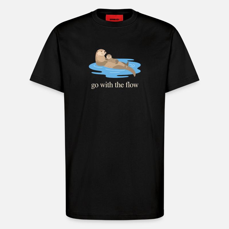 Nimm das Flow Otter Duo - T-Shirt - made by SPREAD - SOLID BLACK