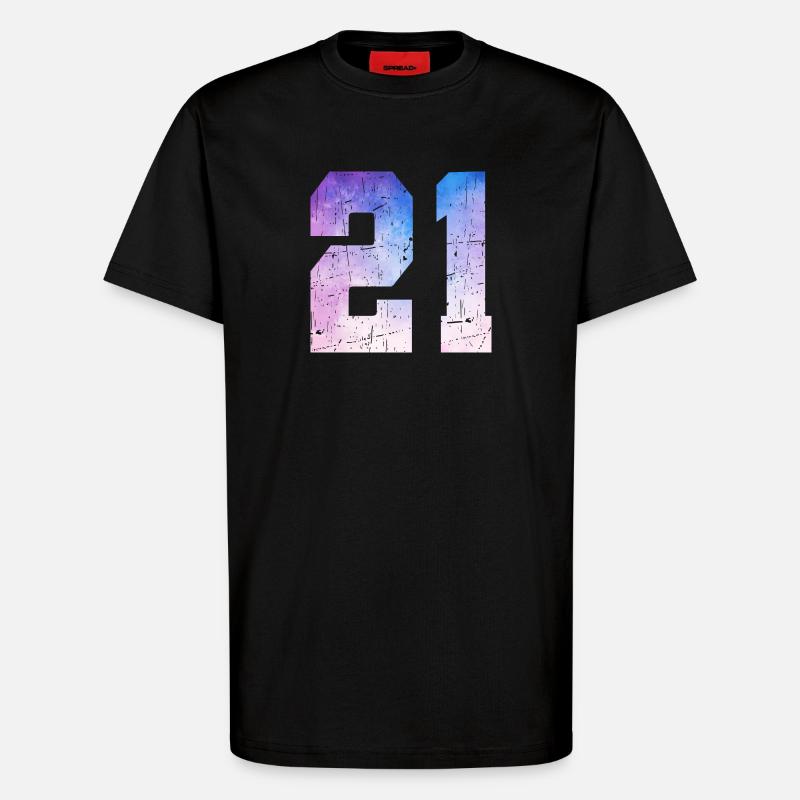 Issue 21 – 21st Anniversary Gift - T-Shirt - made by SPREAD - SOLID BLACK
