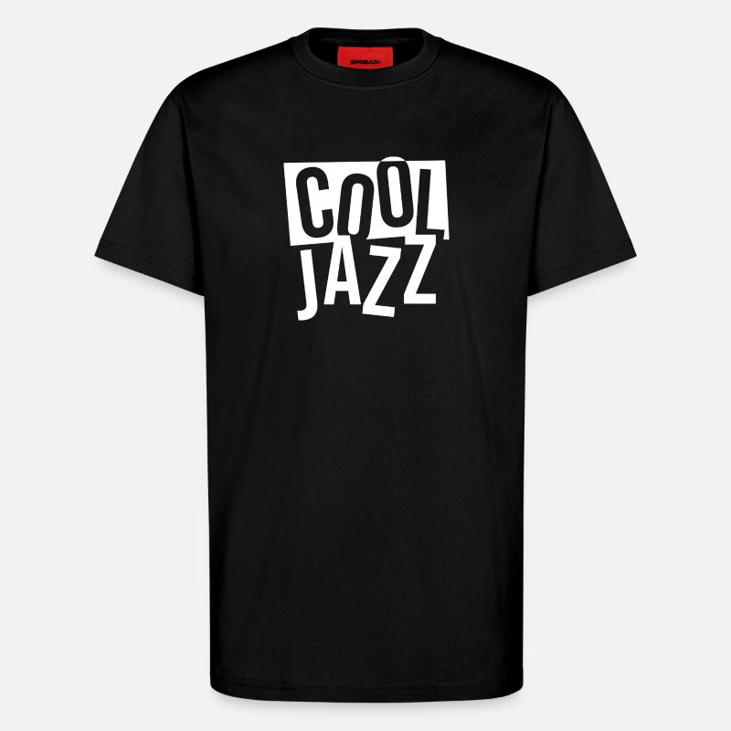 Bold Jazz Typografie-Stapel - T-Shirt - made by SPREAD - SOLID BLACK