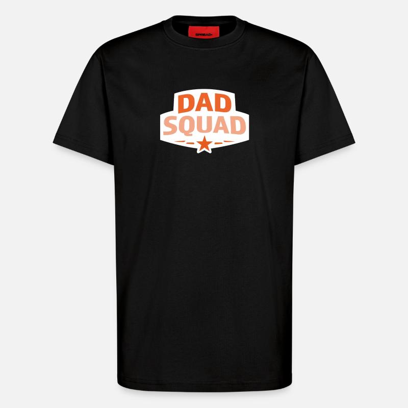 Papa-Squad - T-Shirt - made by SPREAD - SOLID BLACK
