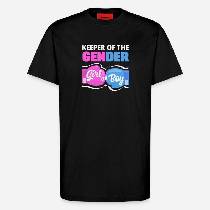 Hüter Des Geschlechts Boxhandschuhe - T-Shirt - made by SPREAD - SOLID BLACK