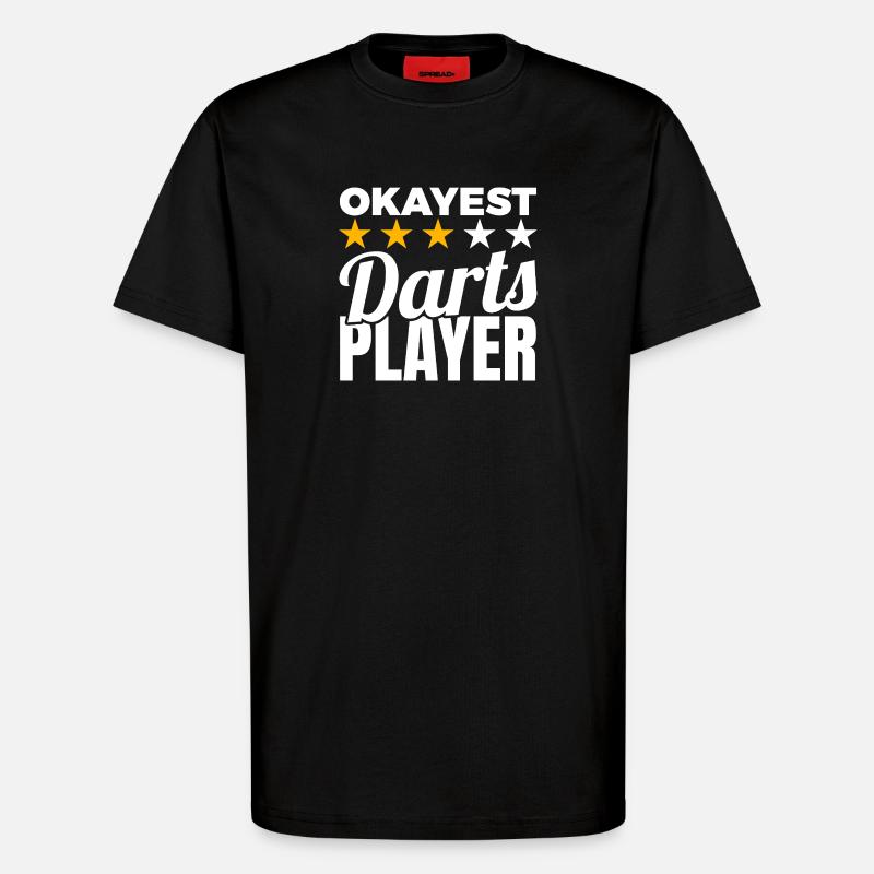 Durchschnittlicher Dartspieler - T-Shirt - made by SPREAD - SOLID BLACK