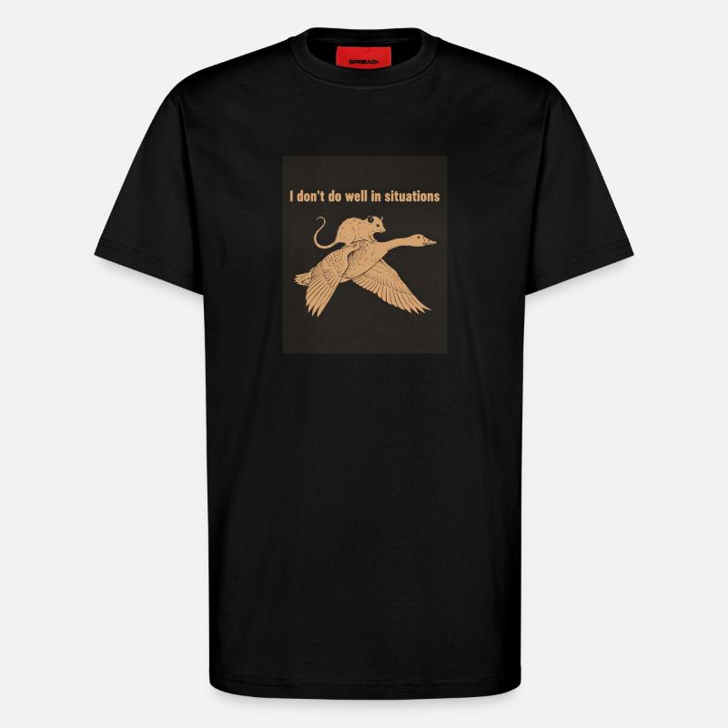 Dino Surf am Strand - T-Shirt - made by SPREAD - SOLID BLACK