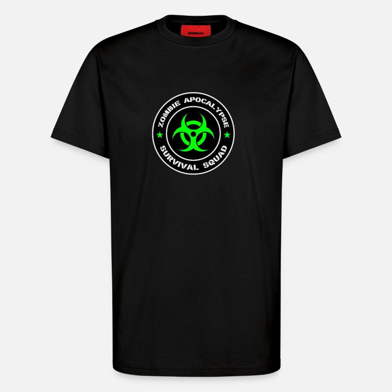 Zombie-Apokalypse-Überlebenstrupp - T-Shirt - made by SPREAD - SOLID BLACK