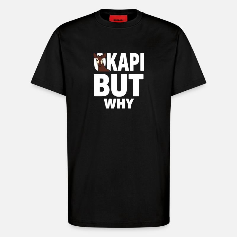 Okapi-liebhaber Okapi-tier Seltene Tierweltliebe - T-Shirt - made by SPREAD - SOLID BLACK